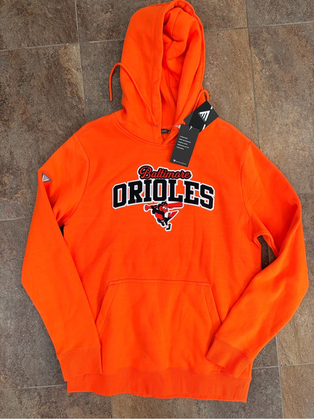 MLB Baltimore Orioles Bright Orange Crewneck Hoodie